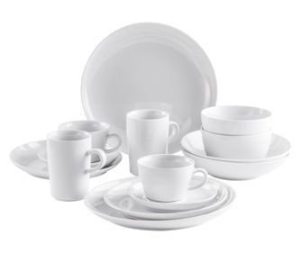 Porcelán étkészlet, 14 darabos, 2 személyes, Kahla, Five Senses