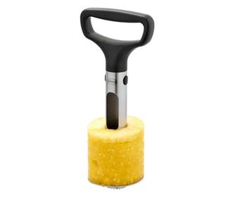 Készülék ananász tisztítására és szeletelésére, Rösle, körszeletelő, eltávolítja a magot, rozsdamentes acél, könnyen használható