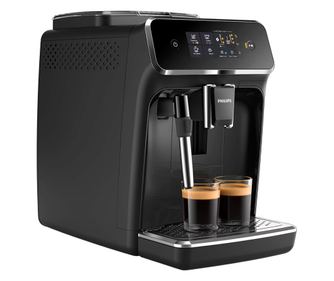 Espressor automat Philips EP2224/10, 2 Bauturi , Rasnita, Sistem de Spumare a Laptelui, Ecran Tactil, Negru