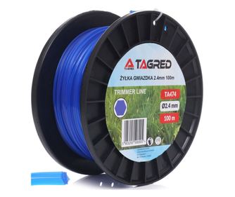 Fir de taiere pentru motocoasa , Tagred profesional, 2,4 mm, 100 m, Ta474