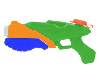 Vízipisztoly mini gyerekeknek, térfogata 400 ml, zöld színben