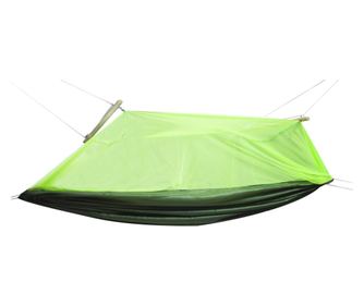 Kétágyas Camping Függőágy (2 fő), 200 x 100 cm + szúnyogháló, zöld szín