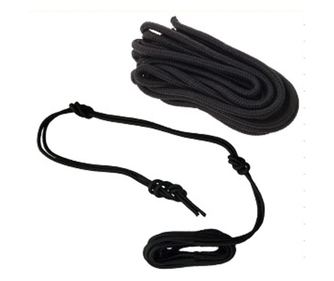 Fonott kötél hinták összeszereléséhez, függőágyak, ponyvák, árnyékoló, hossza 2m, fekete szín