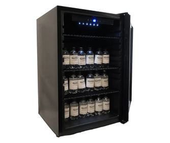 Hűtött vitrin, CombiSteel, 115 literes, fekete