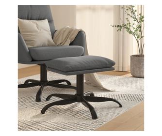 Столче за бар, светло сиво, 60x60x39 см, текстилна материя