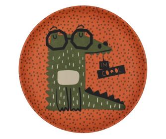 21 cm tanjur od melamina s printom krokodila