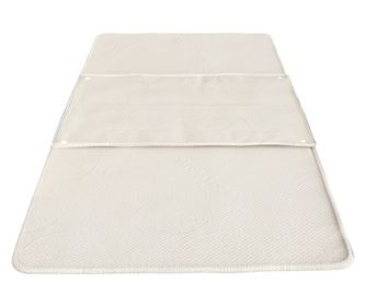 Komplet 3 belih podlog White Stone 90x75 cm | Vodoodporne in za večkratno uporabo | Pralne s sponkami | Higienska zamenjava