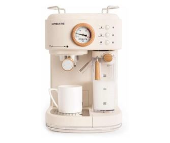 Retro félautomata eszpresszógép, CREATE, Thera Retro Pro, krém