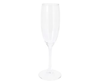 Set od 6 ATMÓS FERA čaša za šampanjac, 190 ml, prozirno staklo, elegantne flaute, perivo u perilici posuđa