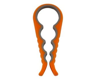 Ročni odpirač za kozarce in steklenice, oranžen, 23 cm