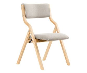 Set de 2 scaune pliabile SoBuy, căptușite gri, pentru interior și exterior