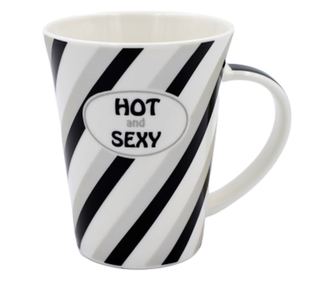 Személyre szabott "Forró és szexi" porcelán bögre