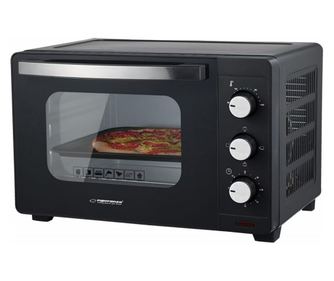 Elektromos sütő Esperanza EKO008N, 1280W, 20 l, 100-230C, Időzítő 60 perc, Fekete