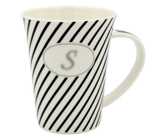 Κούπα από πορσελάνη εξατομικευμένη με το γράμμα "S"