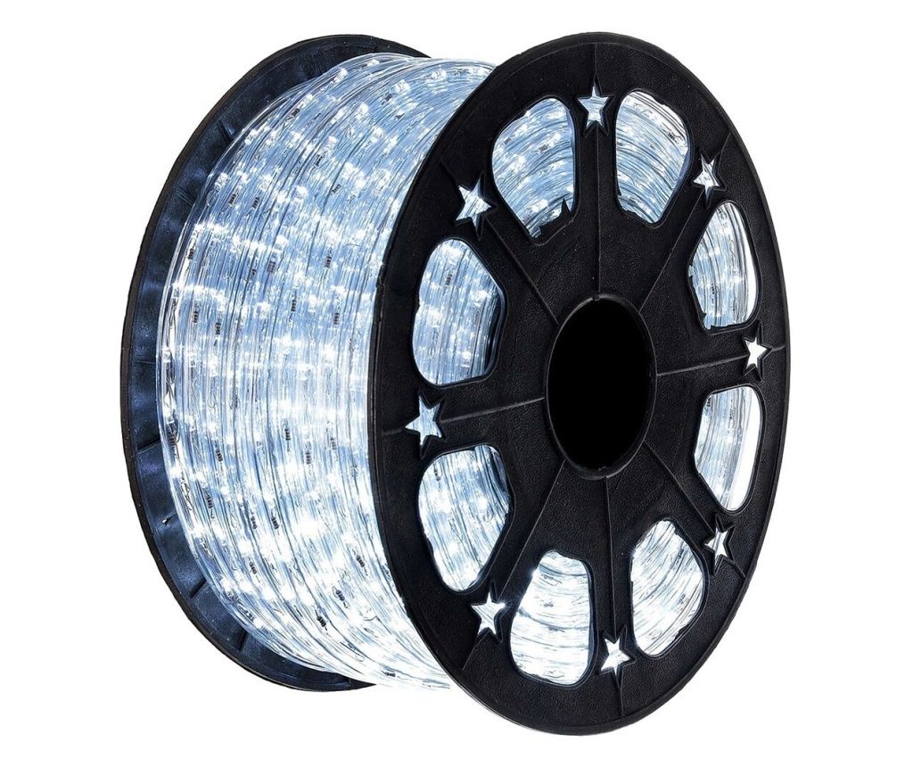 Božićno svjetlo crijevo, 46m, 1104 LED diode hladno bijele boje, transformator, 8 svjetlosnih efekata