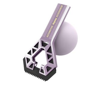 Universal Single-Ended Car Snow Scraper, Car Snow Removal, with Handle, Ergonomic, Detachable