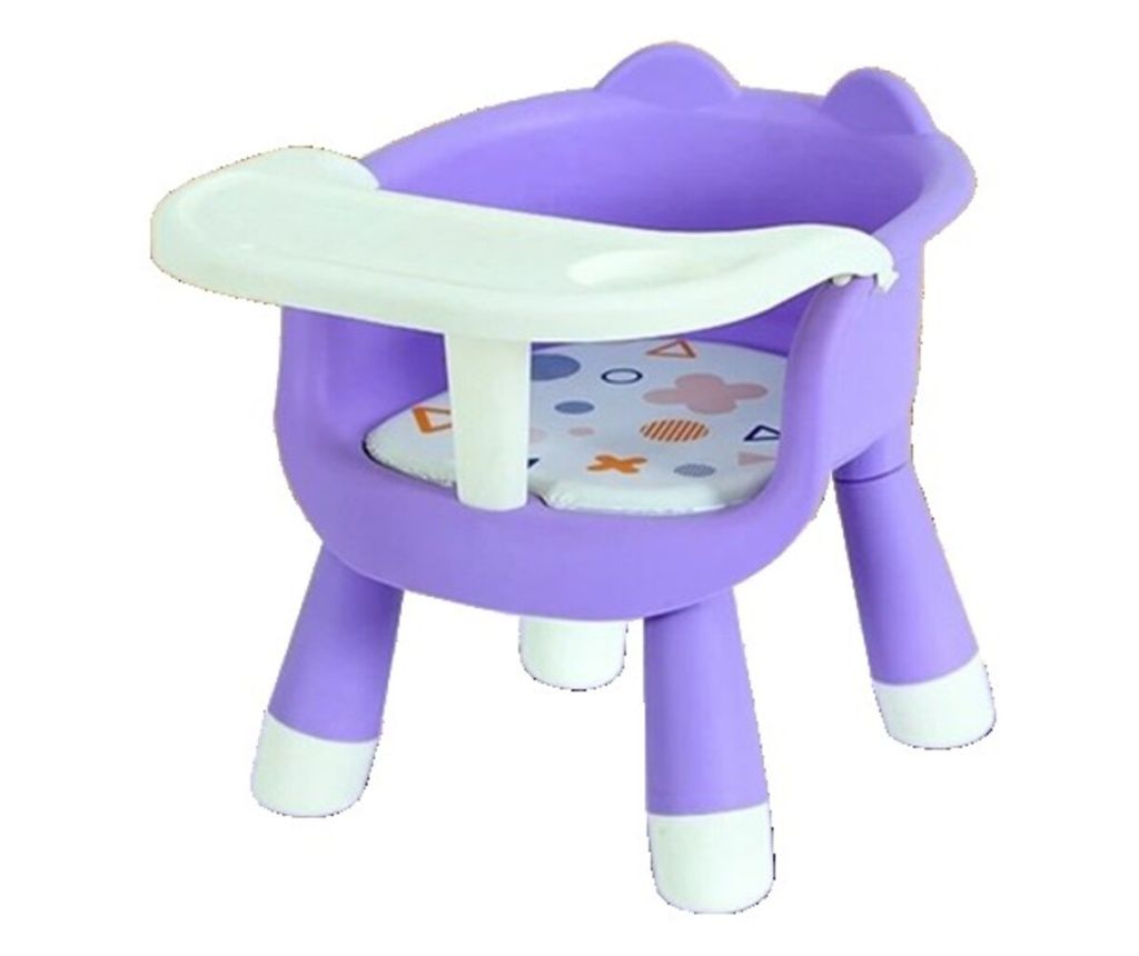 2 az 1-ben etetőszék, levehető tálcával, ergonomikus háttámlával, 6 hónapos kortól, 36 cm magasság