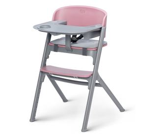 Otroški jedilni stol KINDERKRAFT LIVY, roza + krošnja CALMEE roza