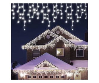 Christmas Installation Type Turturi, IP44, 25 m, 715 LEDs, Cool White, 8 light effects, Interconnect