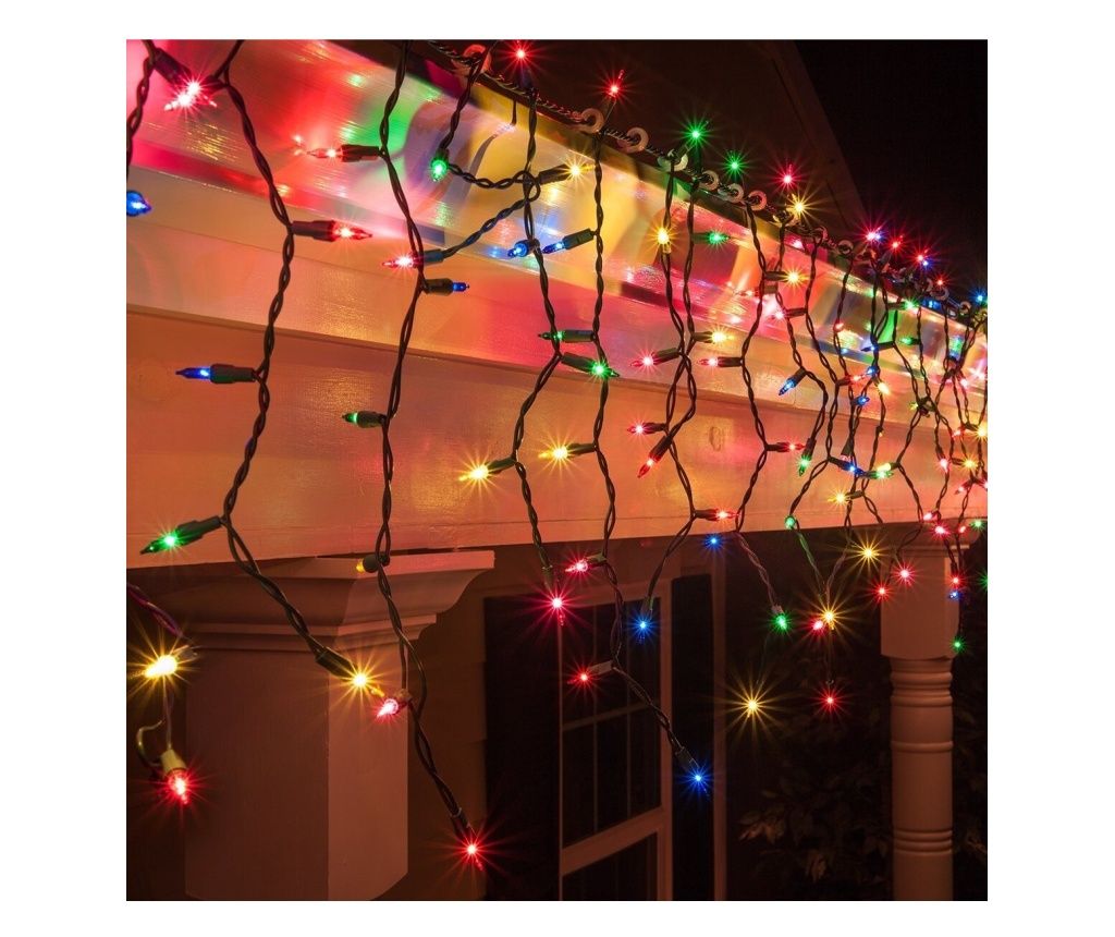 Božične lučke v obliki želve, IP44, 5m, 143 LED, pisane, 8 svetlobnih učinkov