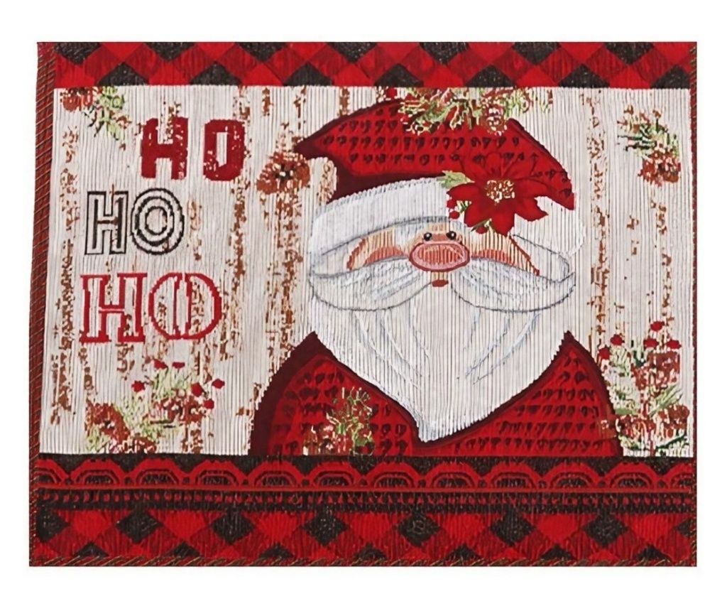 Χριστουγεννιάτικη Πετσέτα Τραπεζιού - Σχέδιο Άγιος Βασίλης