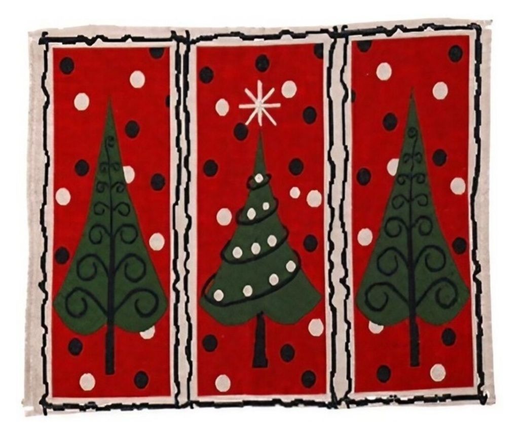 Χριστουγεννιάτικη Πετσέτα Τραπεζιού με Σχέδιο Δέντρου