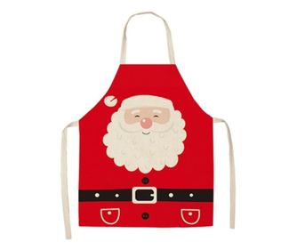 Christmas Apron, Model 1, Textile Material, 72x52cm, Red/Black