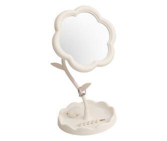 Obrtno ogledalo za ličenje s sončnico in držalom za prstan