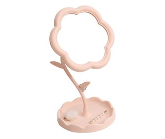 Obrtno ogledalo za ličenje s sončnico in držalom za prstan