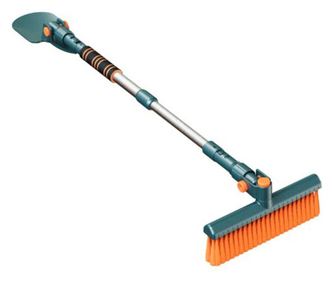 Double-Headed Car Snow Scraper, Long Handle, Ergonomic, Detachable,