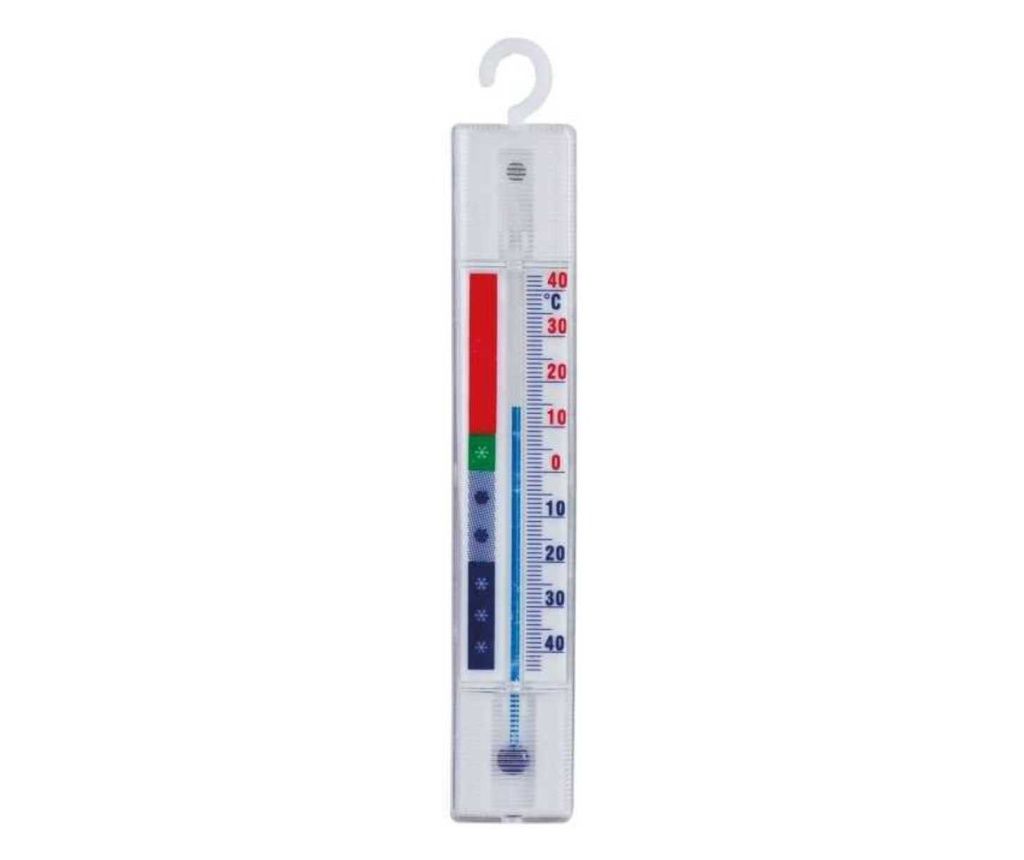 Teploměr do lednice -40 až +40C bílý 152x24x9mm s háčkem