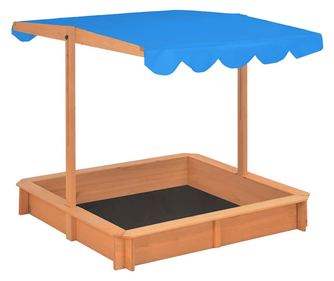 Αμμοδόχος με Ρυθμιζόμενη Οροφή, 115x115x115 εκ., Ξύλο Ελάτης