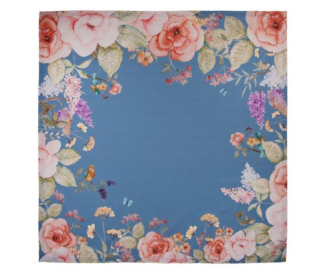 Prtna100x100 cmizbombažazvečbarvnimicvetlicami