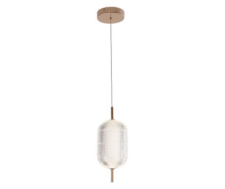 BARI, Glamour stílusú LED függőlámpa, 16 W, 1440 lm, Arany, Ø: 15 cm