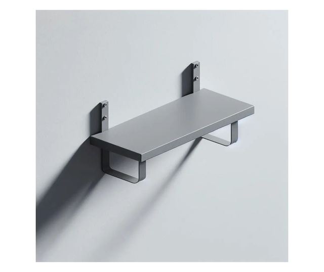 Szürke polc, 120x30x1,8 cm