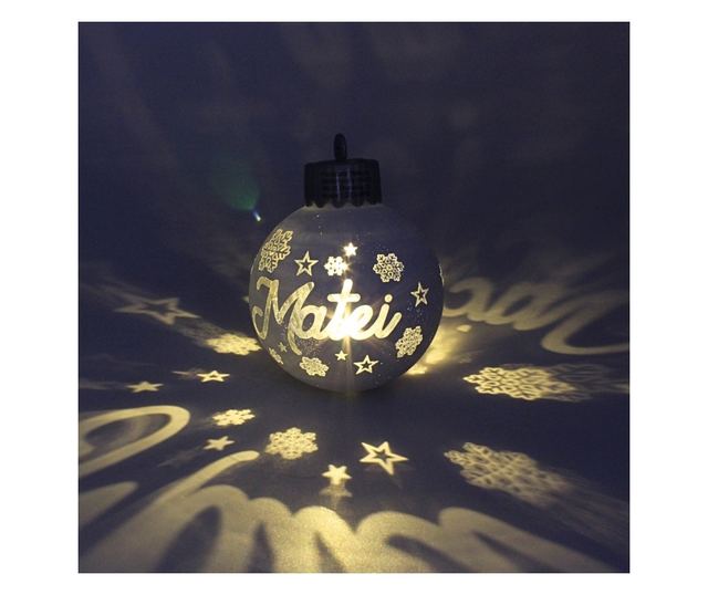 LED Karácsonyi Dísz - "Matei" - Ezüst