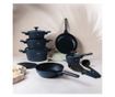 Set oale si tigai cu capace si ustensile 15 piese Deep Sea Berlinger Haus BH 8382, albastru mat, antiaderente, compatibile induc thumbnail 2