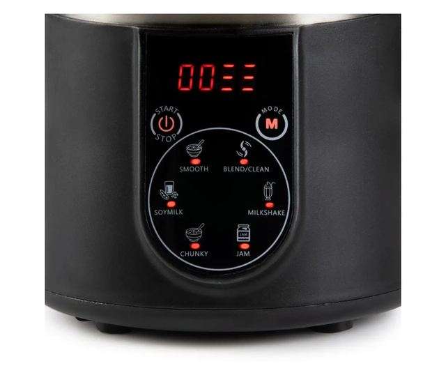 Krémleveskészítő, DOMO, 1,4 literes, Leveskészítő, rozsdamentes acél/fekete