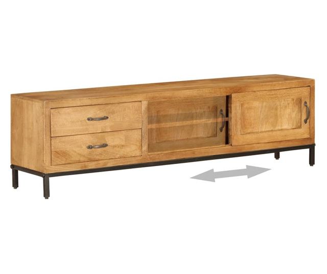 TV komoda, masivno drvo manga, 140 x 30 x 40 cm