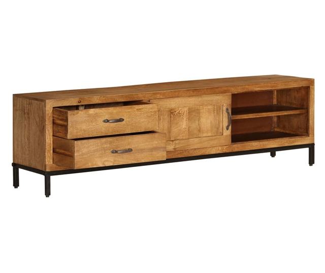 TV komoda, masivno drvo manga, 140 x 30 x 40 cm