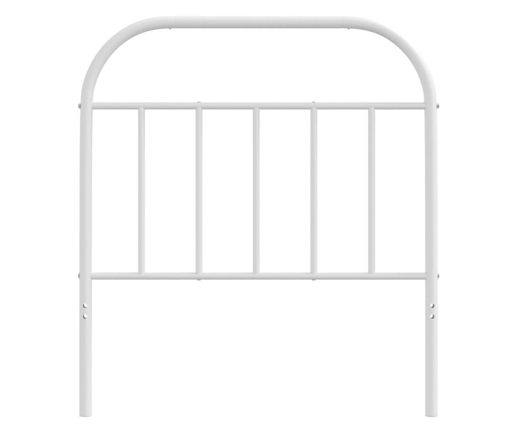 Metalna uzglavlja, bijela, 90 cm - 4