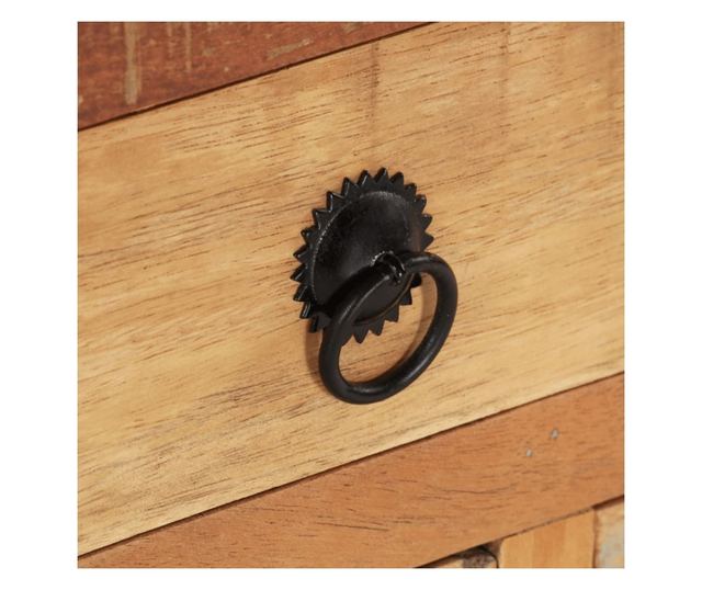 Stolik kawowy, 70 x 70 x 38 cm, drewno z recyklingu