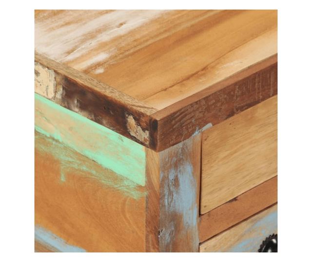 Stolik kawowy, 70 x 70 x 38 cm, drewno z recyklingu