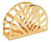 Pufo Gold dekoratív fém szalvétatartó, 13 x 9 cm, arany