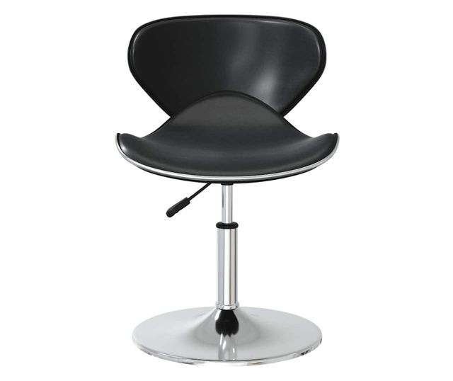 Krzesła kuchenne, 6 szt., czarne, skóra ekologiczna