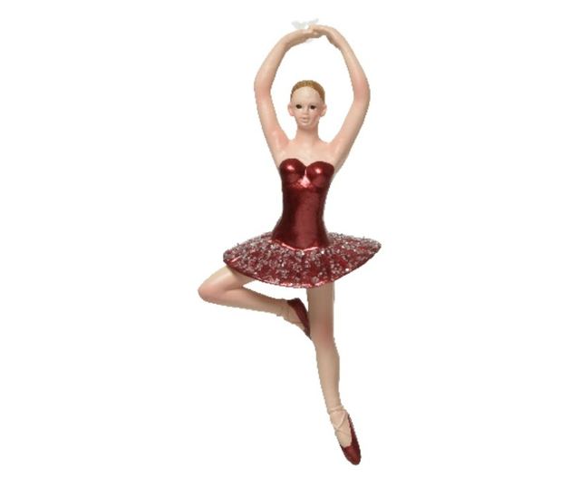 Függő balerina dekoráció, 13,5 cm