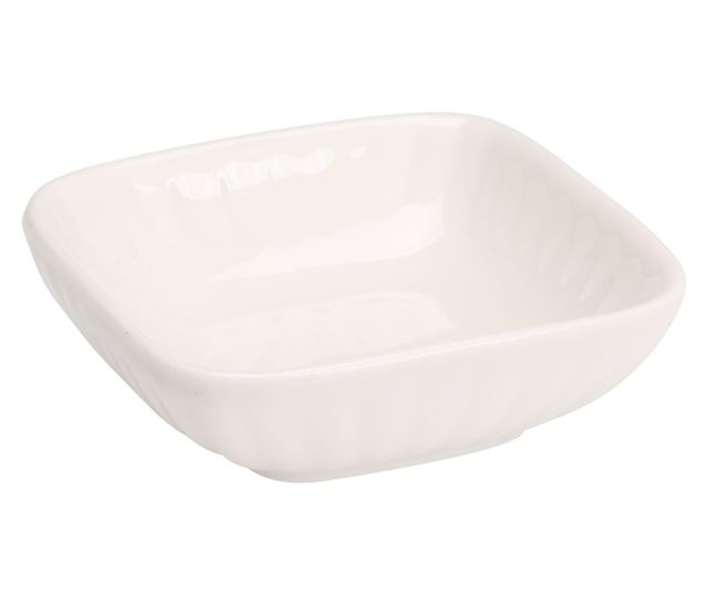 Kerámia snack tál, fehér, 7,5 cm