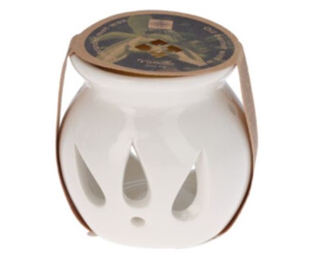 Kerámia viaszolvasztó, viasz kockával