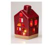 Kerámia Ház Dekoráció LED-del, 6x11 cm