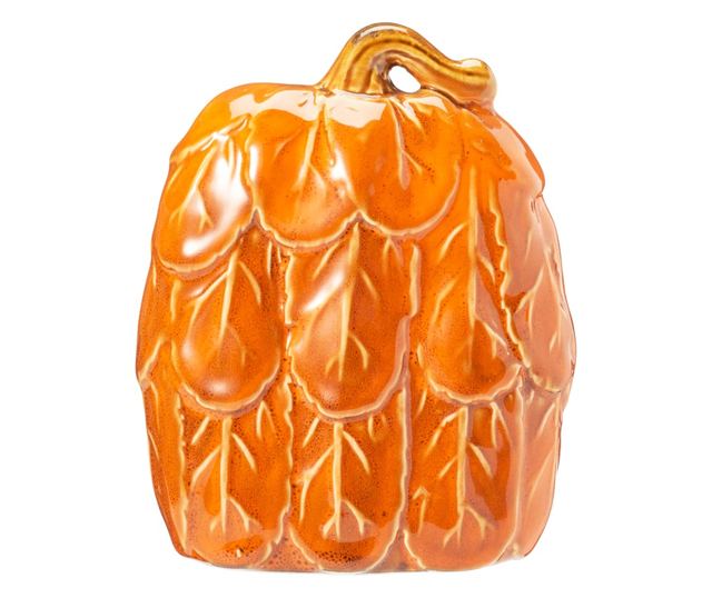 Kerámia tök dekoráció, színes, 13x5x11 cm